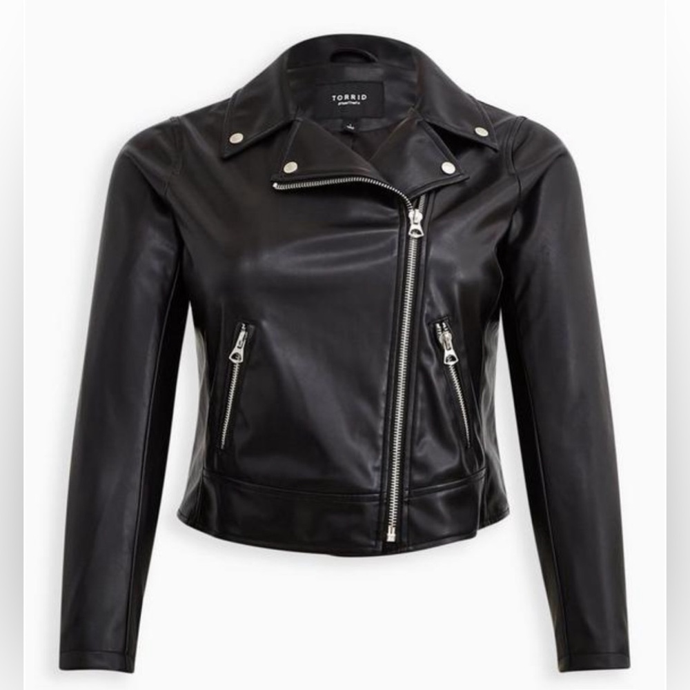 Like New Torrid Black Moto Jacket in Size 1